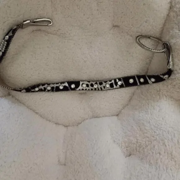 B.B.SIMON Rhinestone Cowhide Leather Pony Hair Belt Size SMALL B.B.SIMON Rhinestone Cowhide Leather Pony Hair Belt Size SMALL main image 3